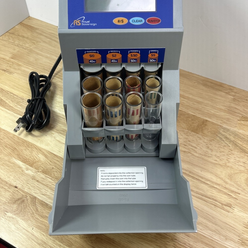 Royal Sovereign FS-3D Fast Sort Automatic Digital Coin Sorter Value Display