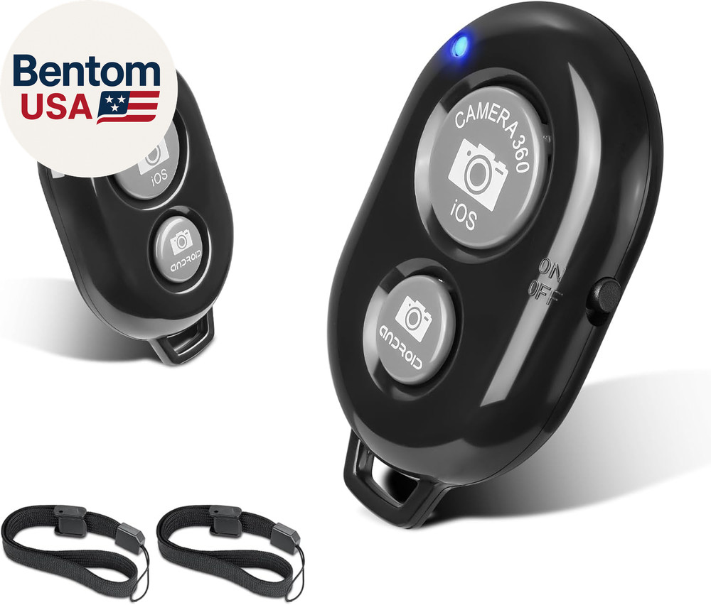 2 Pack Wireless Camera Remote Control - Wireless Remote for Iphone & Android Pho