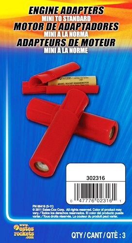 Estes Flying Model Rocket Accessory Engine Adapter 18mm to 13mm EST 2316