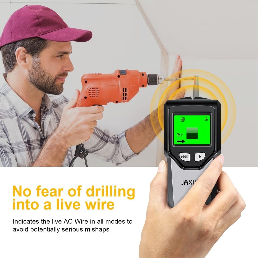 Versatile Stud Detector with Audio Alerts and Multiple Scan Modes for DIY Lovers