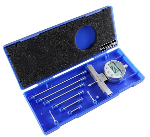 - 0-22 inch Electronic Digital Depth Gauge, 0-22" Digital