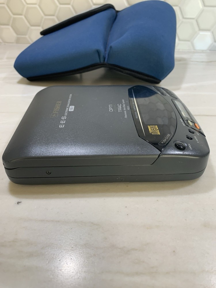 Fisher PCD-5 Personal CD Player EES 1 Bit Opti Trac Tested & Works With Case