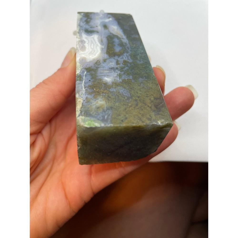 Blue Moss Agate Tower #3