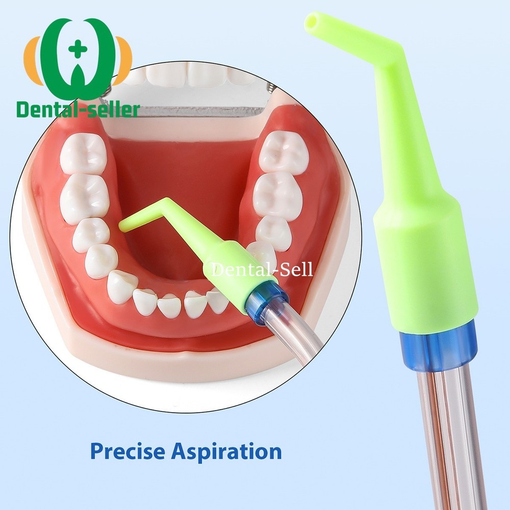 10Pcs Dental Disposable Saliva Ejector Weak Adapter Conversion Tip Autoclavable