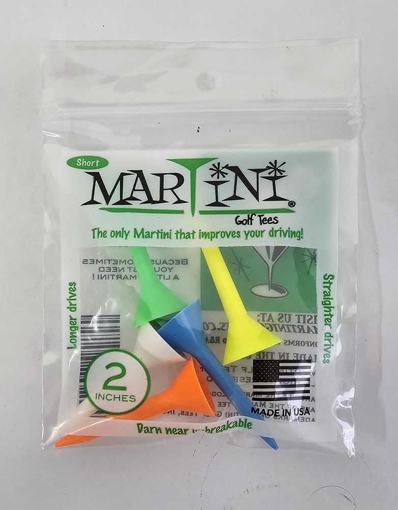 New AUTHENTIC Martini Golf Tees Step Up or Regular (2" - 2.75" - 3.25")