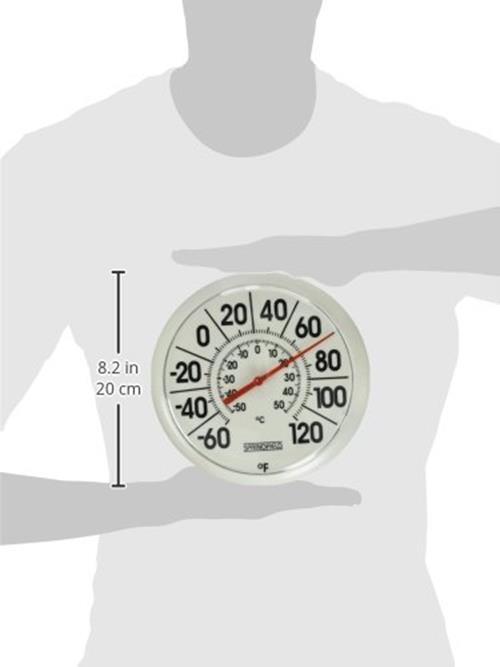 Springfield Indoor Outdoor Big and Bold Dial Thermometer, Assorted Colors
