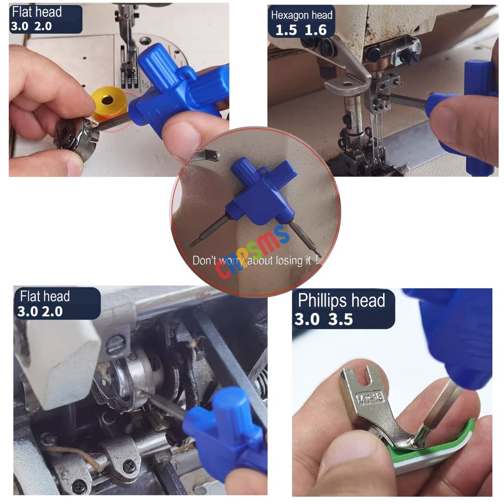 2Set Flat/Phillips/Hexagon Head Multifunctional Screwdriver FOR Sewing Machines