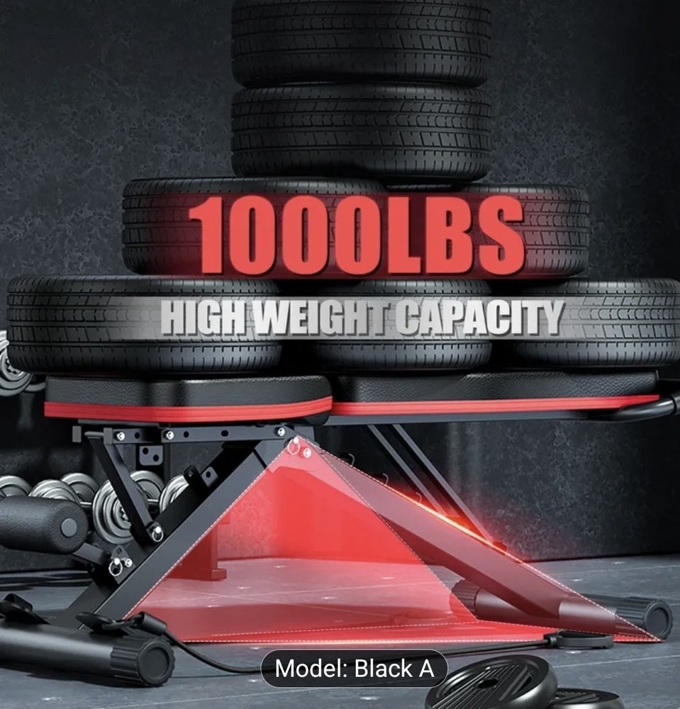 Adjustable Weight Bench,Utility Workout Bench Foldable Incline Decline Benches