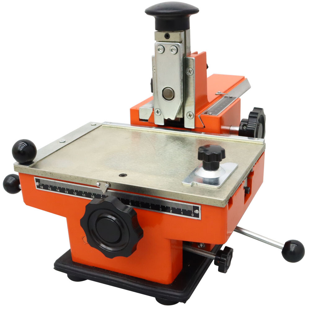 Semi-Automatic Sheet Embosser 4mm Metal Stamping Printer Marking Machine