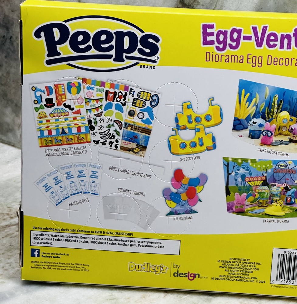Peeps Egg Venture Diorama Egg Decorating Kit-80 Pc
