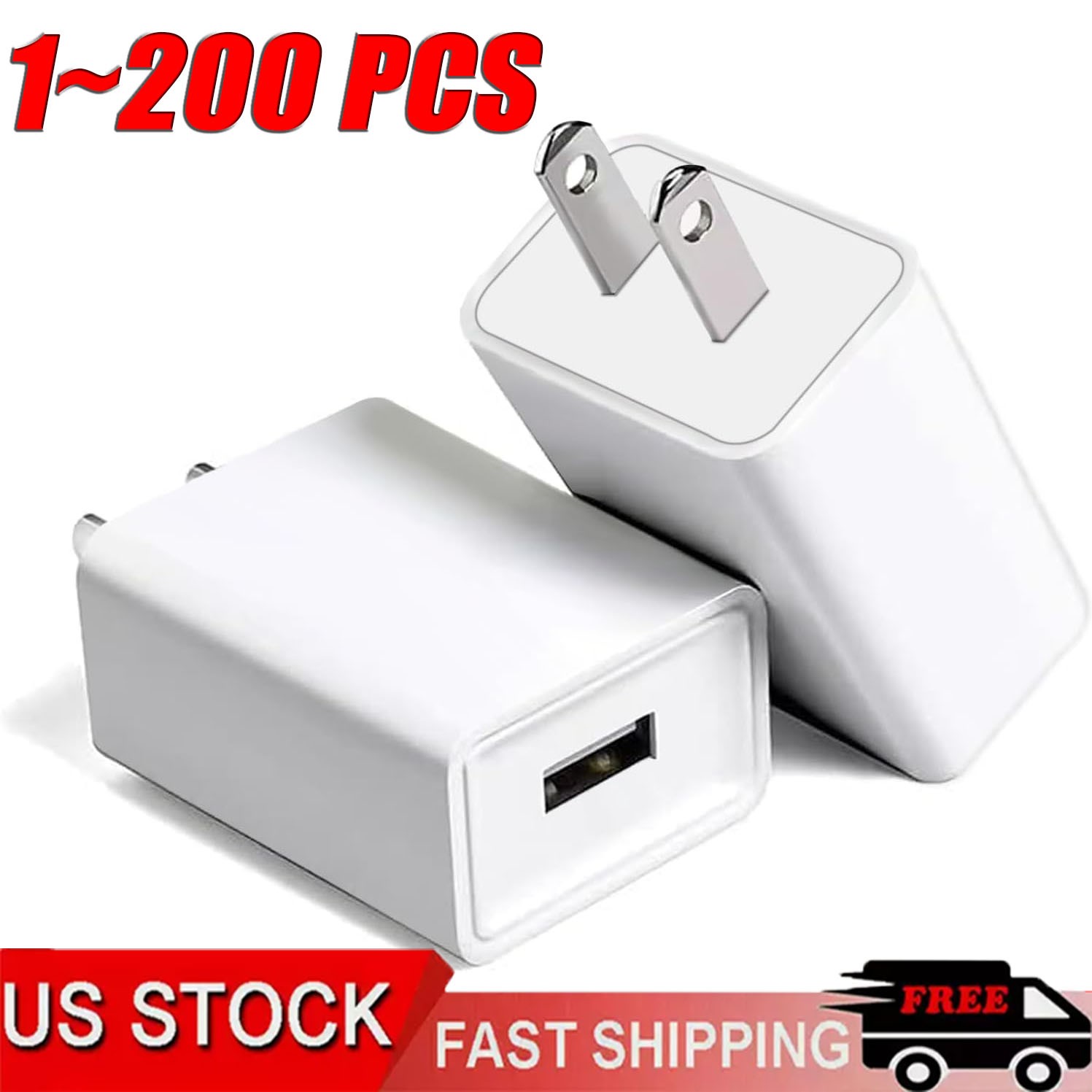 Universal 5V 1A US Plug USB AC Wall Charger Power Adapter For Smart Phone Lot