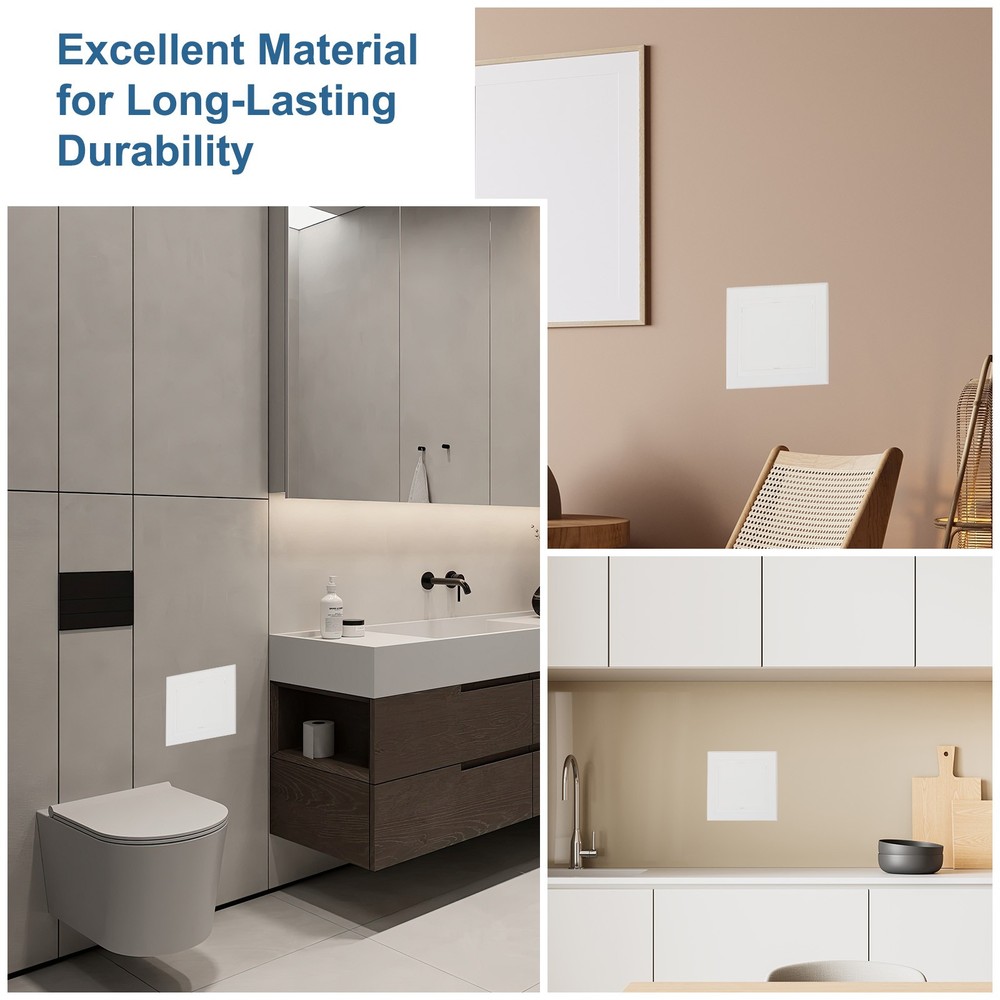5.91x5.91 Inch(150x150mm) Removable Hinged Access Panel, 3Pcs Access Doors White
