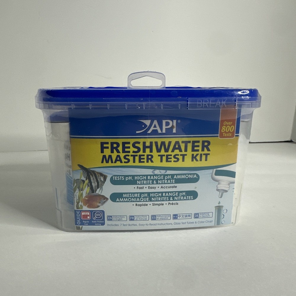API FRESH WATER MASTER TEST KIT, OVER 800 TESTS, SEALED, NEW! Expires 4/2028