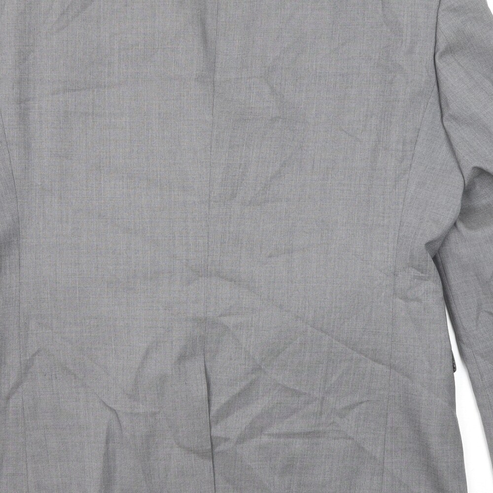 NEXT Mens Grey Wool Blend Blazer Size 40 Reg