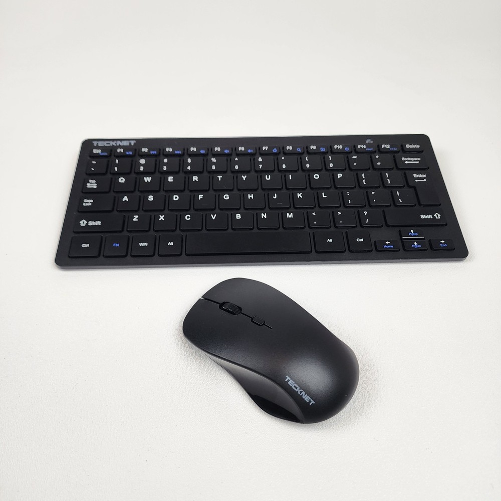 TECKNET Wireless Keyboard Mouse Combo USB Receiver Slim Compact TK-KM006