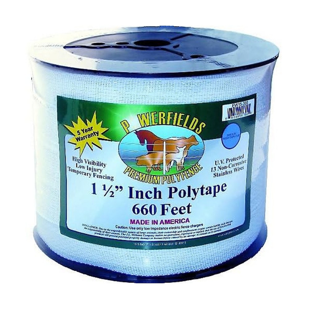 Powerfields 1.5 Inch Poly Tape 660 Feet