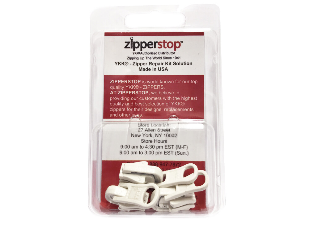 3 Pulls YKK Kit #5 Molded Reversible Fancy Pulls Vislon slider