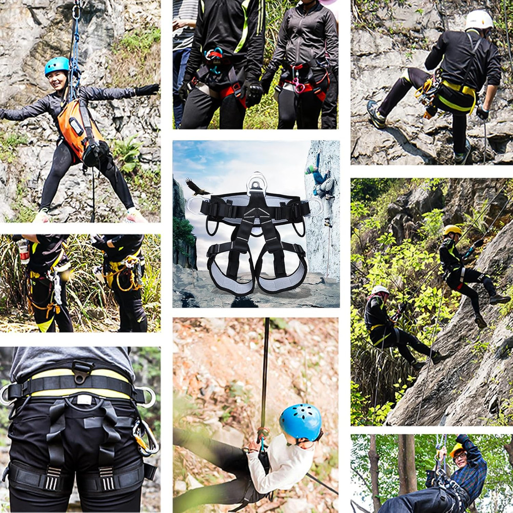 Tree Climbing Gear，Tree Climbing Spikes, Tree Climbing Gear with Adjustable Clim