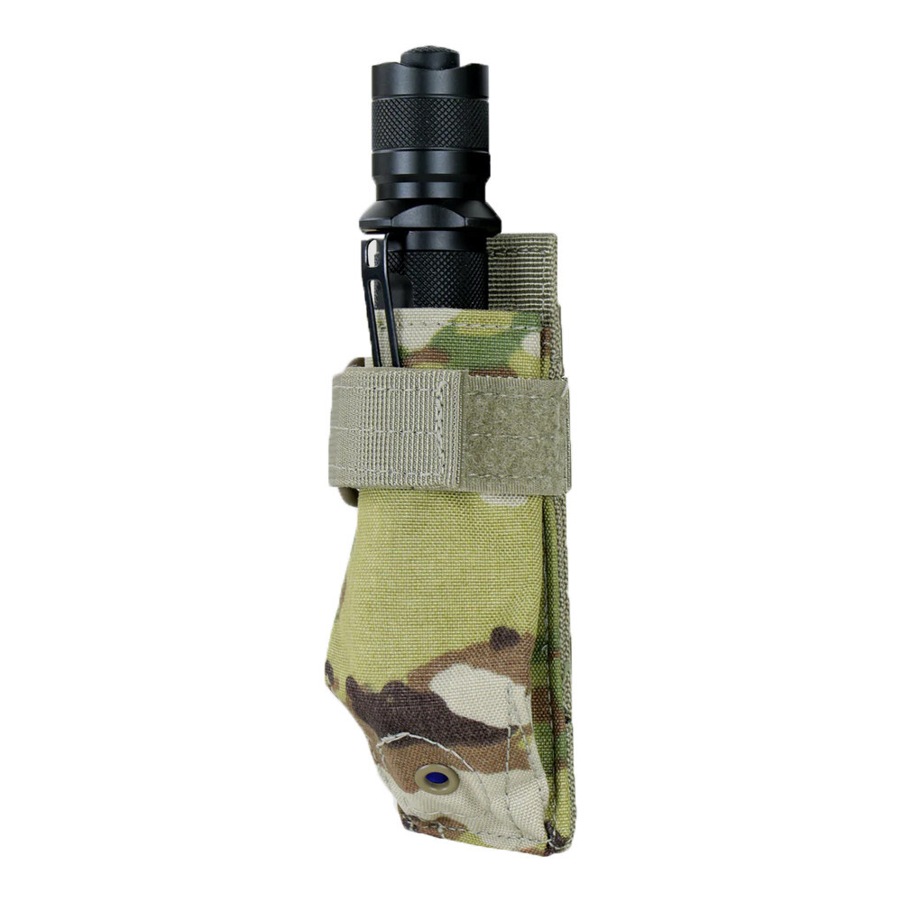 SCORPION MOLLE Flashlight Pouch Belt Carabiner Multi Purpose Tool Utility