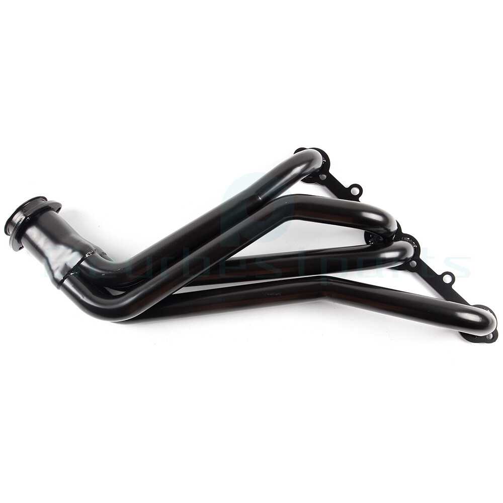 For GMT C/K 5.0L 5.7L SBC 84-91 Long Tube Exhaust Header Manifold Black Painted