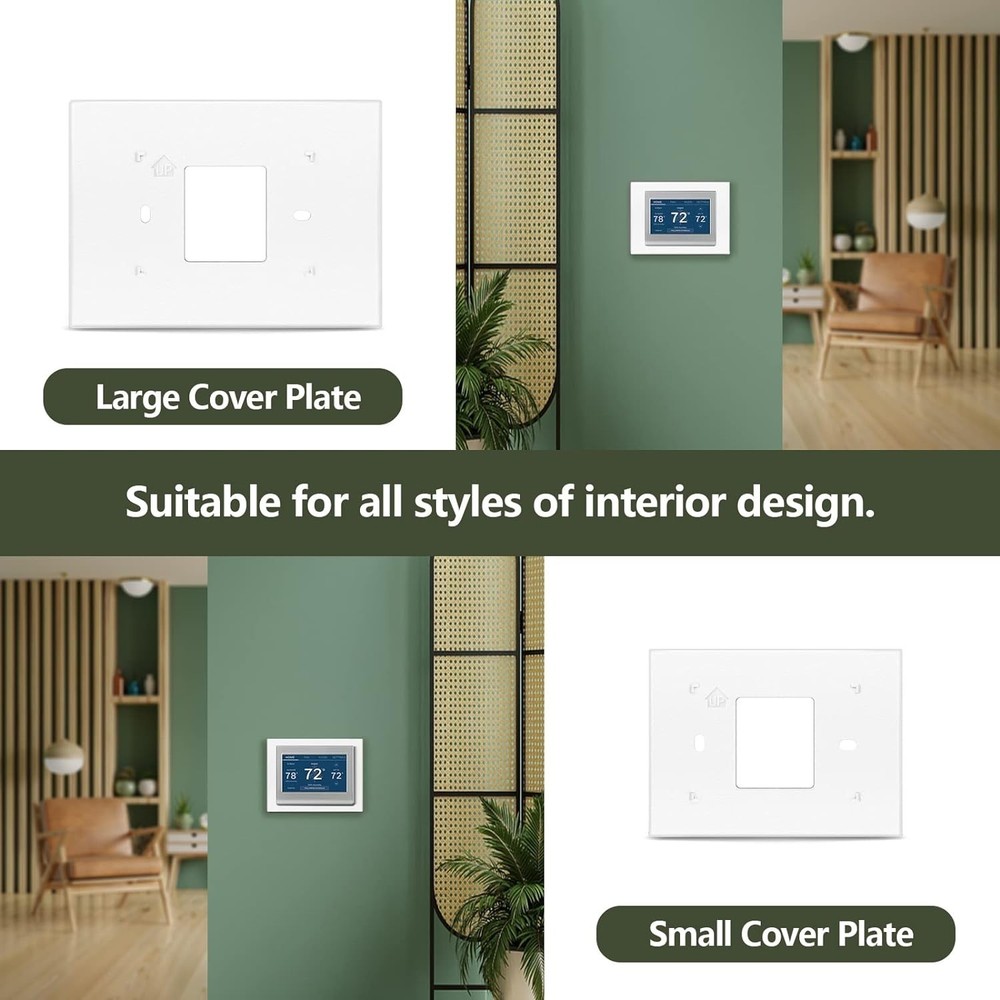 Compatible Honeywell Thermostat Wall Plate with Efficient Cover-Up Functionality