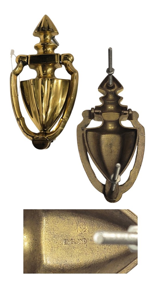 Vintage Solid Brass Door Knocker   Made In England