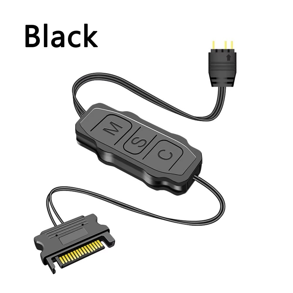 ARGB 5V 3 Pin To SATA Interface Extension Cable RGB Sync Controller Cable for PC