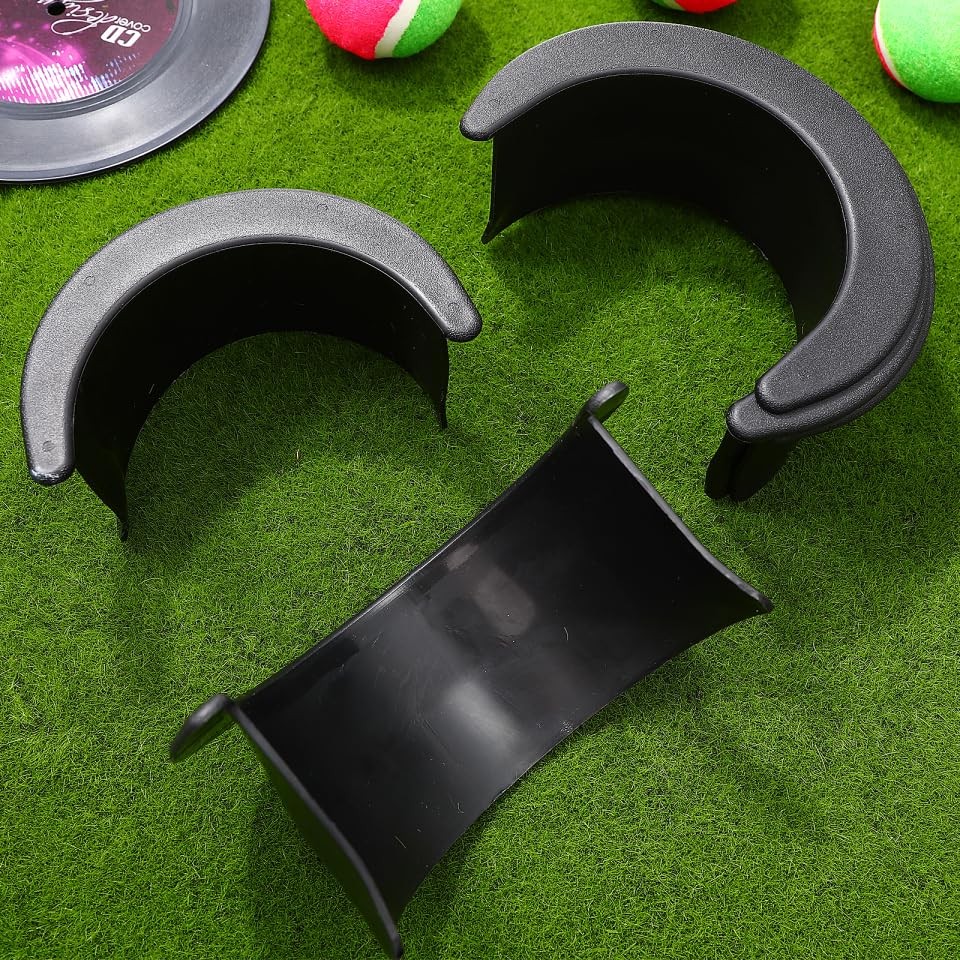 6pcs Pool Table Pockets, Plastic Black Billiard Pocket Liner 4 Medium,