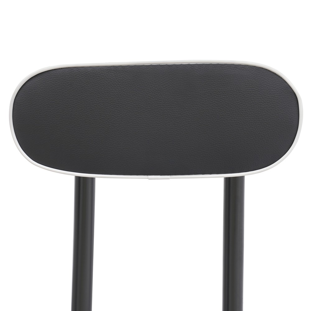 2Pcs Bar Stools Folding Stool Modern Adjustable Height Stools with Back