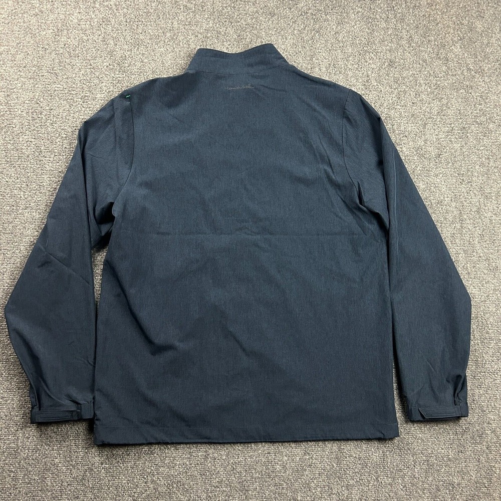 Travis Mathew Jacket Mens Large Blue Full Zip Lightweight Polyester Blend