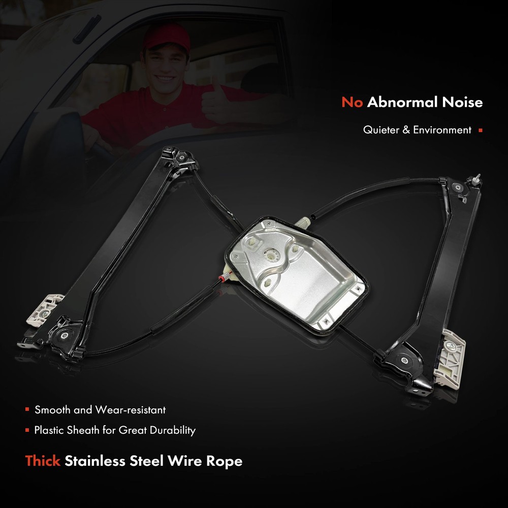 Front Passenger Power Window Regulator with Panel for Volkswagen Eos 2007-2016
