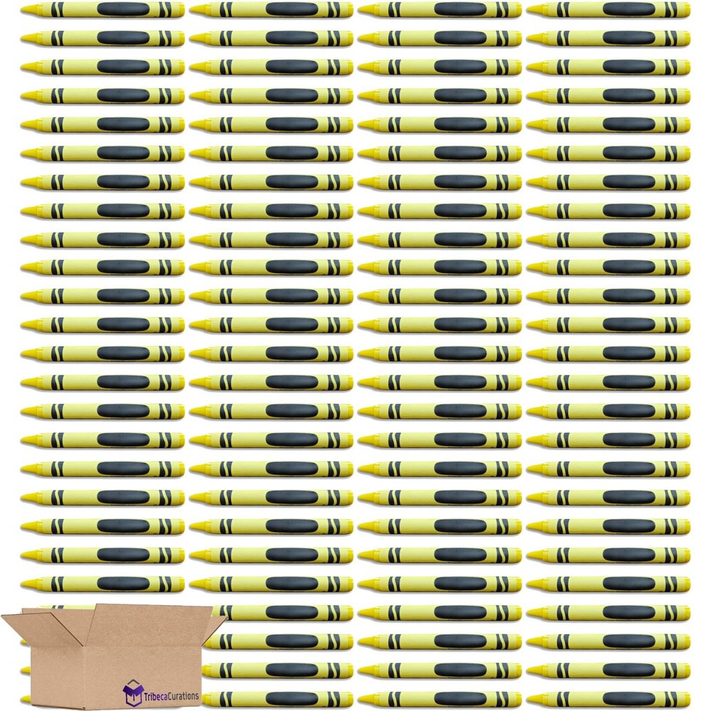 Yellow Crayon Bulk Value Pack | 100 Count