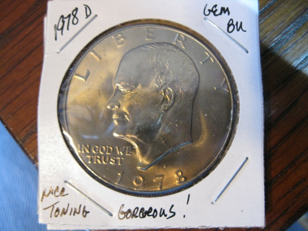 1978 D Eisenhower Dollar Gem Brilliant Uncirculated!!
