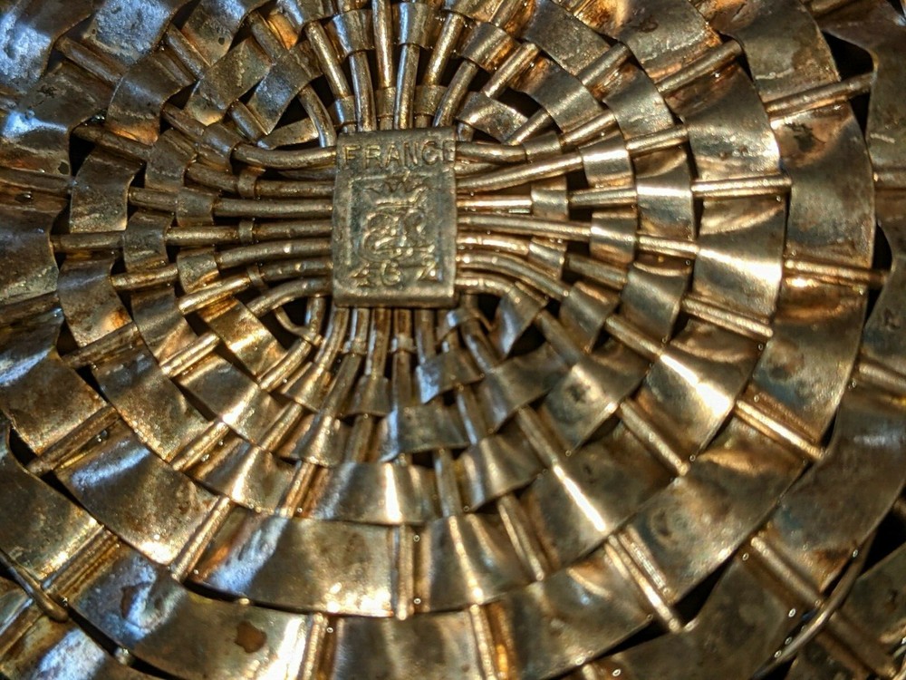 Vintage Silverplate Covered Basket