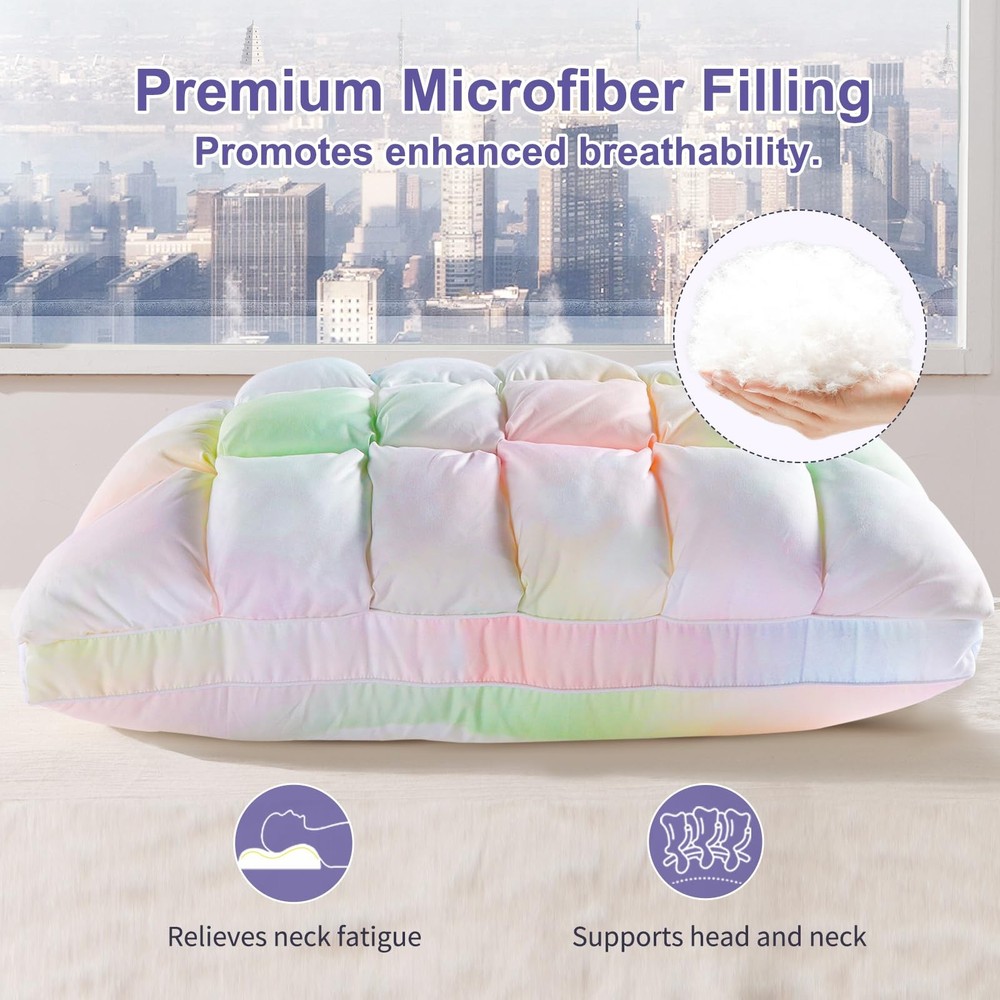 YOUR MOON Soft Pillows for Sleeping - Fluffy Down Alternative Bed Pillow