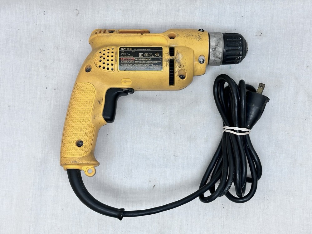 DeWalt D21008 6 Amp 3/8" Variable Speed Corded Drill with Case