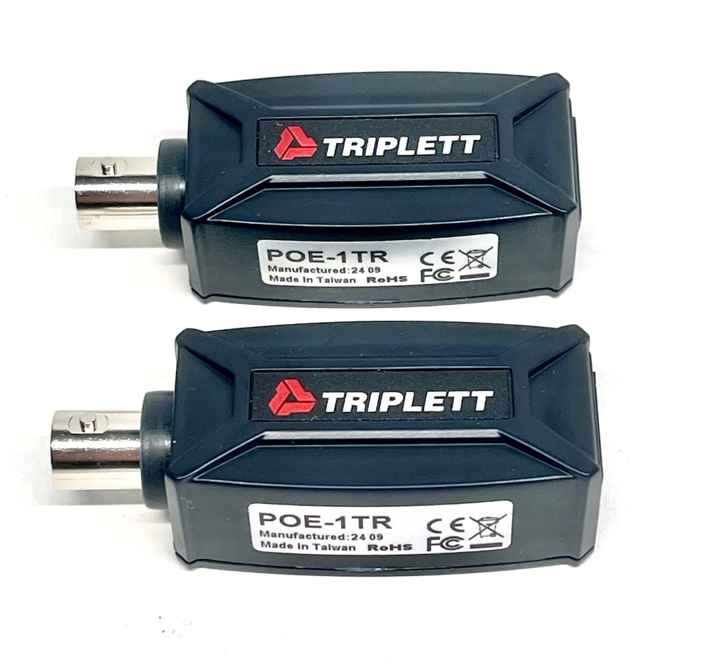 Triplett IP Ethernet Extender adapter For Coax - POE is not supported