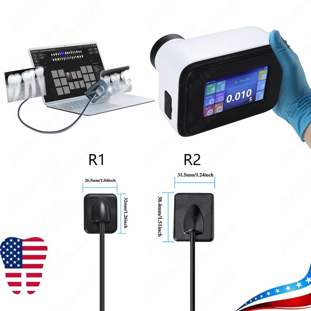 Dental X Portable Ray Digital Machine Rayos + Shield /Digital Sensor Size 1/2