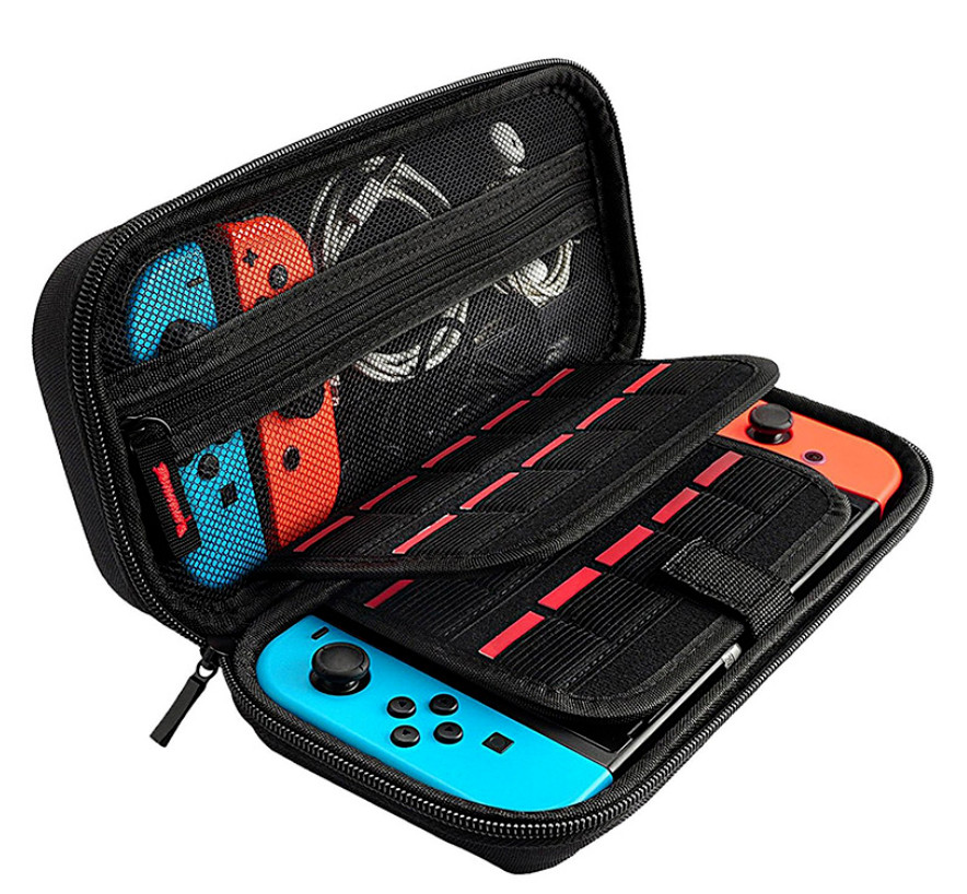 BRAND NEW NINTENDO SWITCH HARD SHELL CARRYING CASE FITS CONSOLE, GAMES, CABLES