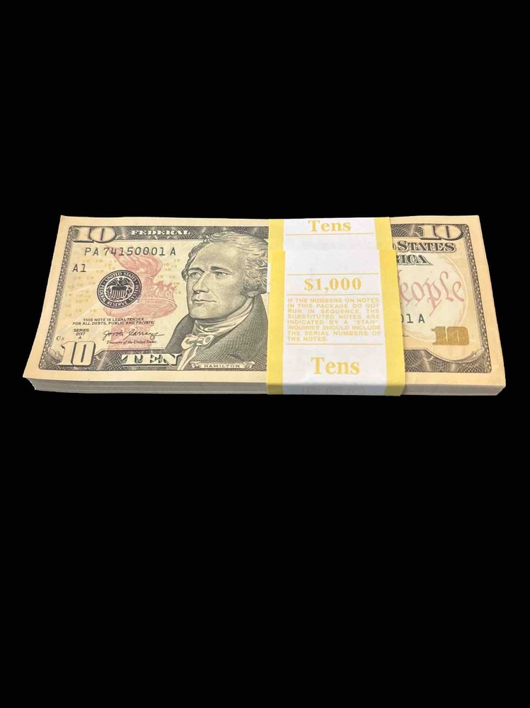 25 ($10 Bills) Sequential Uncirculated - Twenty-five (Ten Dollar Bills) – 2017