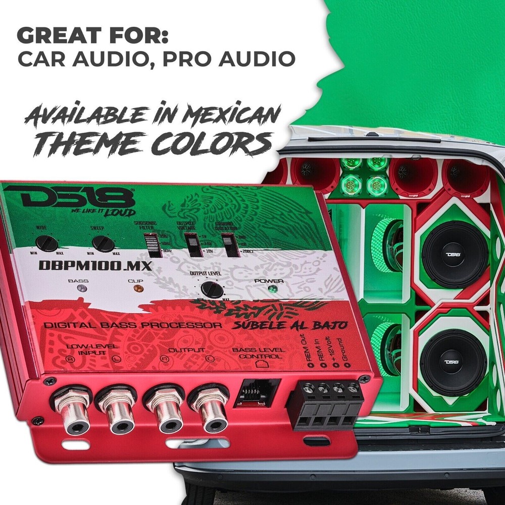 DS18 DBPM100.MX Digital Bass Processor 2 Channel Preamp Input Output Epicenter