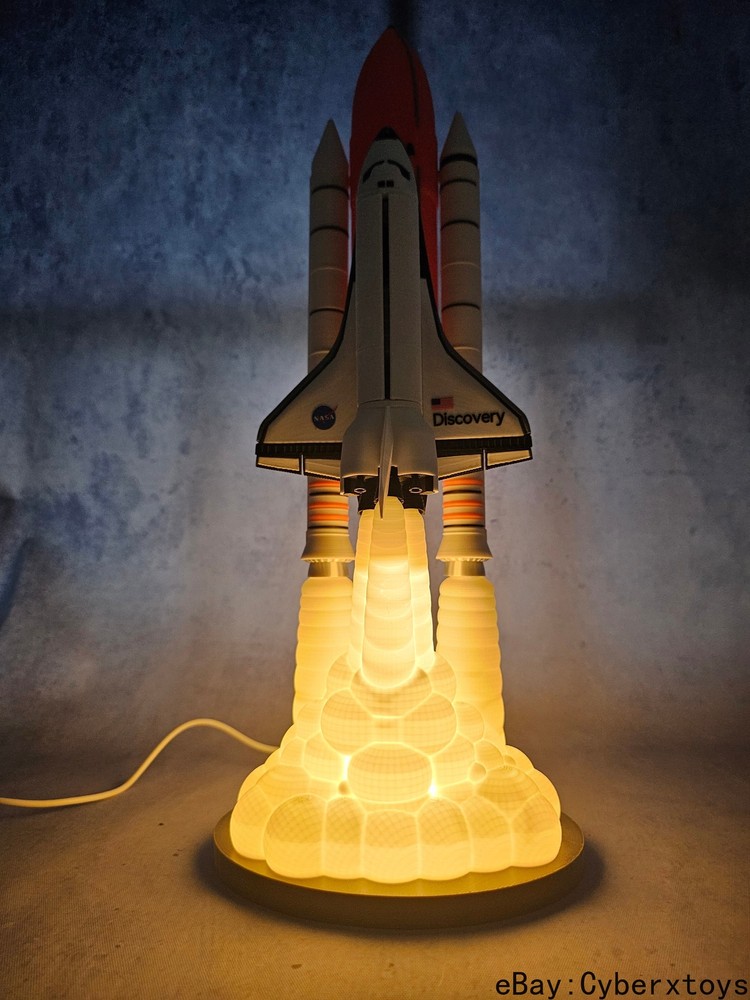 1:200 NASA Space Shuttle Night Lamp Model Rocket Spacecraft 3D Model Builded