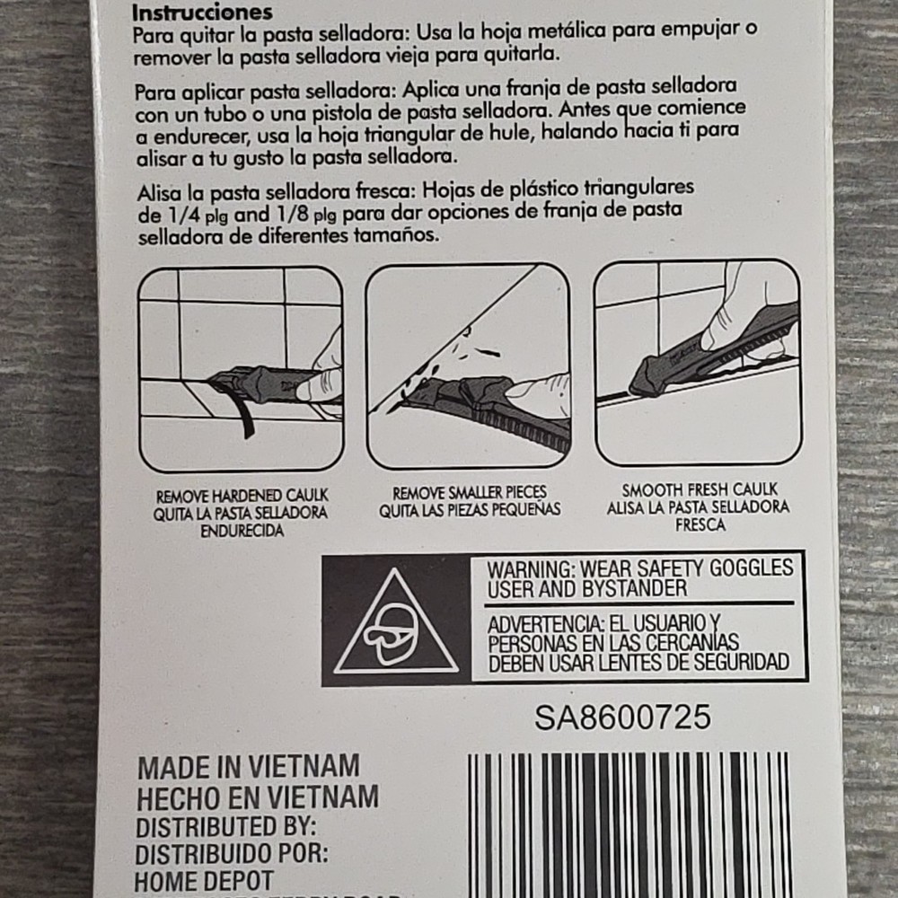 Anvil 4-in-1 Sliding Caulk Tool, 4 Pack