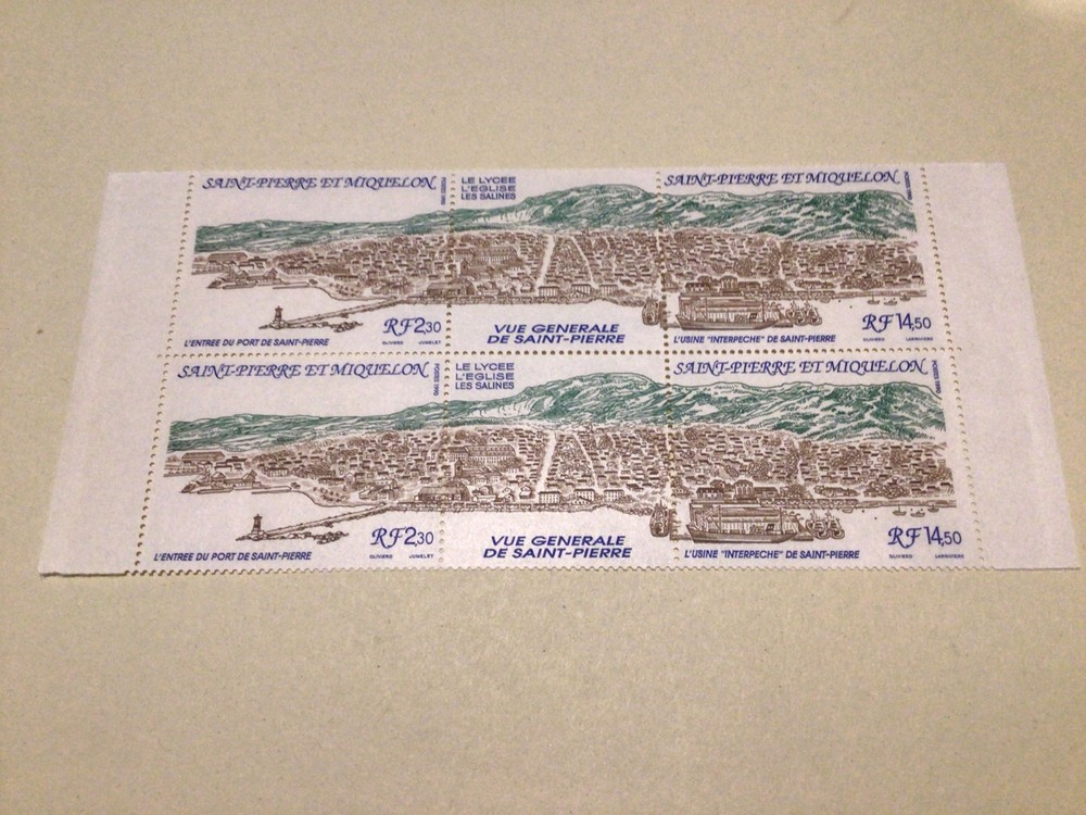 Saint Pierre  Mint never hinged stamps part sheet Ref A74