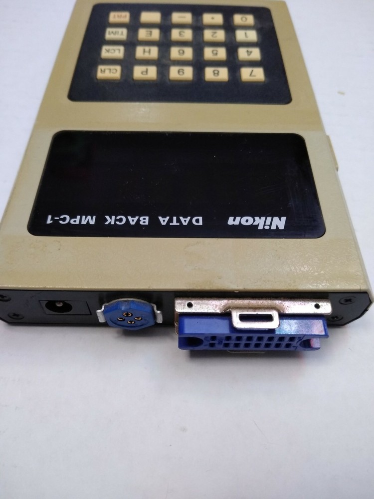 Vintage Nikon Data Back MPC-1 Microscope Photography Camera Accessory UNTESTED