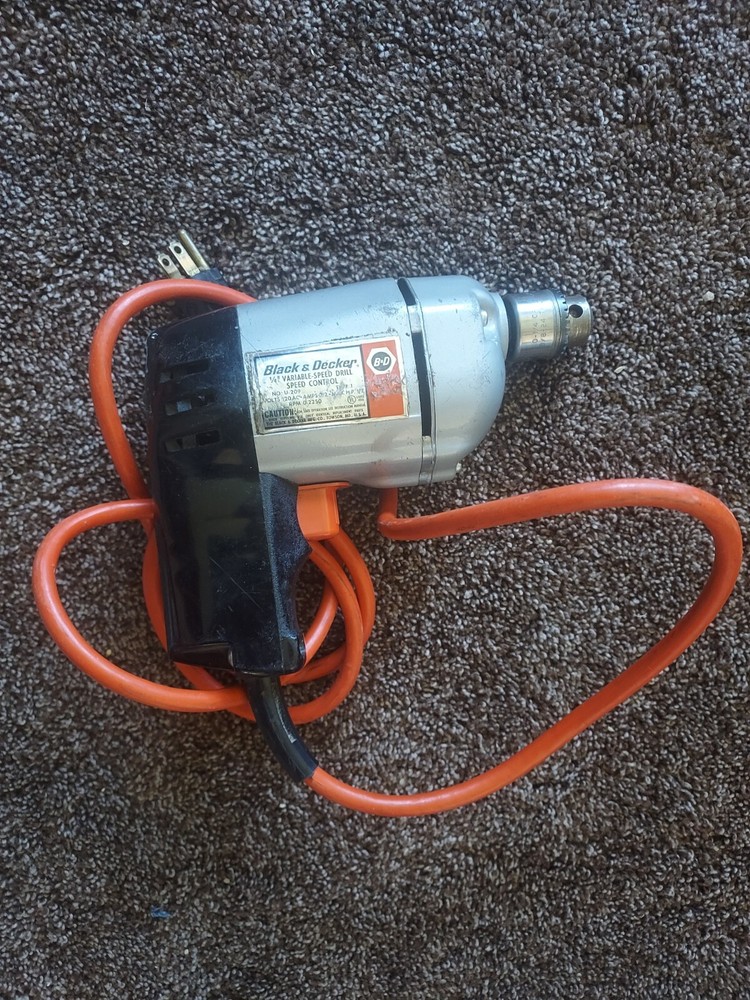 Vintage Black & Decker Variable Speed Drill U209 Type 1