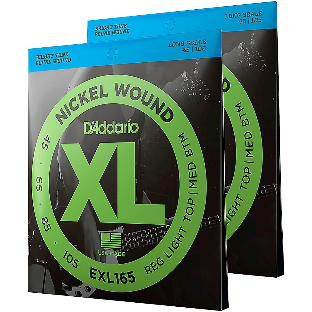 D'Addario EXL165TP Twin-Pack Bass Guitar Strings