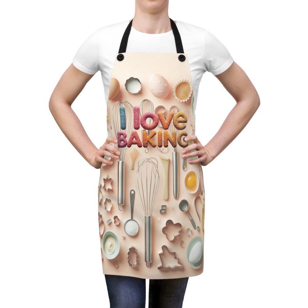 Baking Lover's Apron, Kitchen Gift for Bakers, Fun Cooking Apron, Holiday [...]