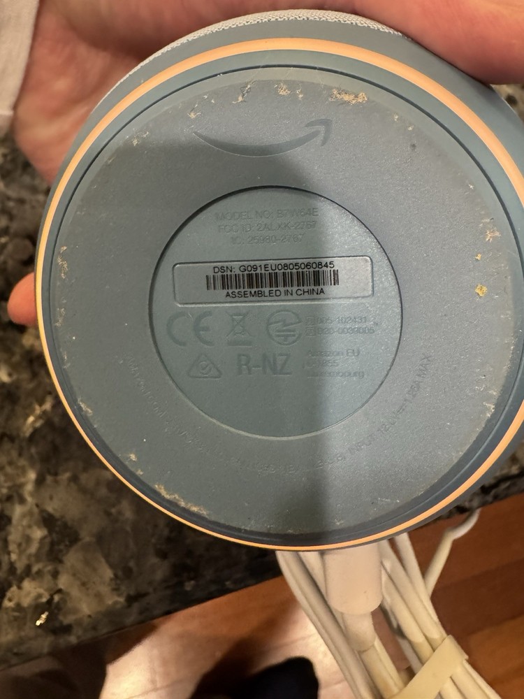 Amazon Echo Dot 4th Gen B7W64E Blue Bluetooth Smart Speaker With Alexa Used