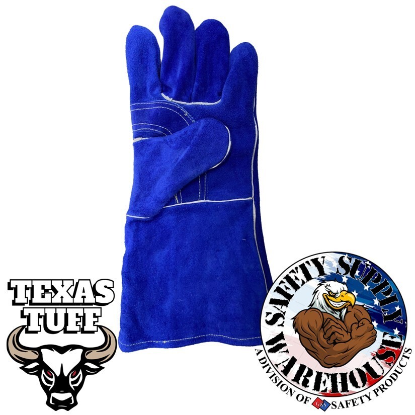 Blue Side Select Cowhide Welder's Glove Left Hand Only Single Glove
